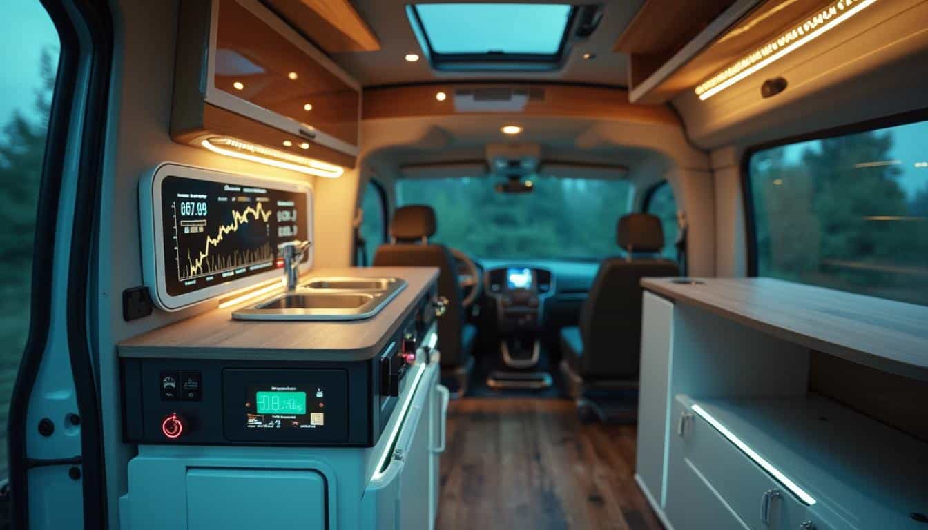 découvrez comment concevoir un tableau de bord efficace pour votre installation solaire en van. apprenez à optimiser la gestion de votre énergie, à suivre votre production et consommation, et à maximiser l'autonomie de votre véhicule. un guide pratique pour les amateurs de vanlife et les énergies renouvelables.
