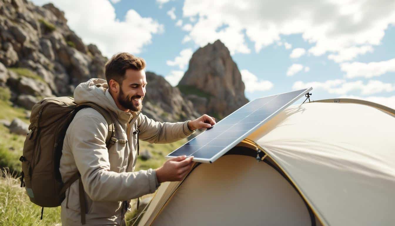 découvrez notre kit solaire compact, conçu spécialement pour les voyageurs minimalistes. léger et efficace, il vous permettra de recharger vos appareils en toute simplicité, même en pleine nature. parfait pour une aventure éco-responsable!