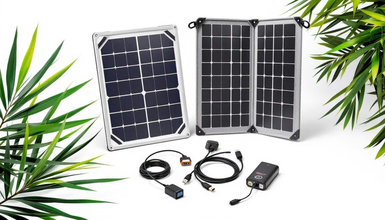découvrez le kit solaire compact, la solution parfaite pour les voyageurs minimalistes. léger et efficace, il vous permet de recharger vos appareils en toute simplicité, où que vous soyez. emportez l'énergie du soleil avec vous lors de vos aventures !