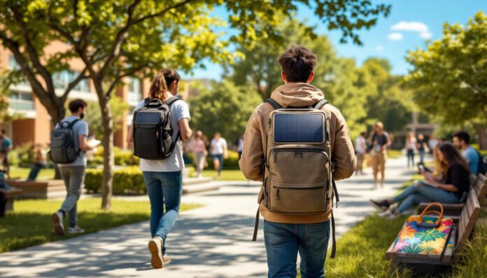 découvrez le guide ultime pour choisir le sac solaire parfait pour les étudiants nomades ! explorez les meilleures options de sacs à dos équipés de panneaux solaires, adaptés à vos besoins de mobilité, de style et d'énergie durable. ne laissez pas votre énergie s'épuiser pendant vos déplacements !